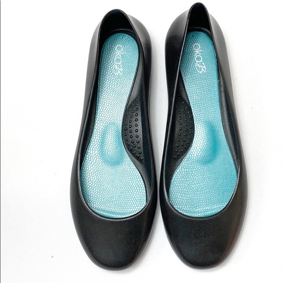 rubber ballet flats
